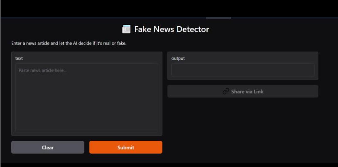 Fake News Detector screenshot